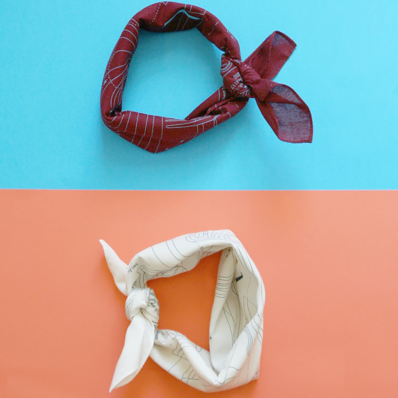 Egg Survey Bandana, Natural