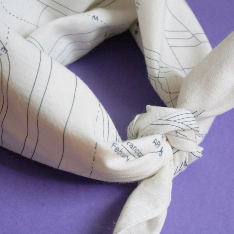 Egg Survey Bandana, Natural