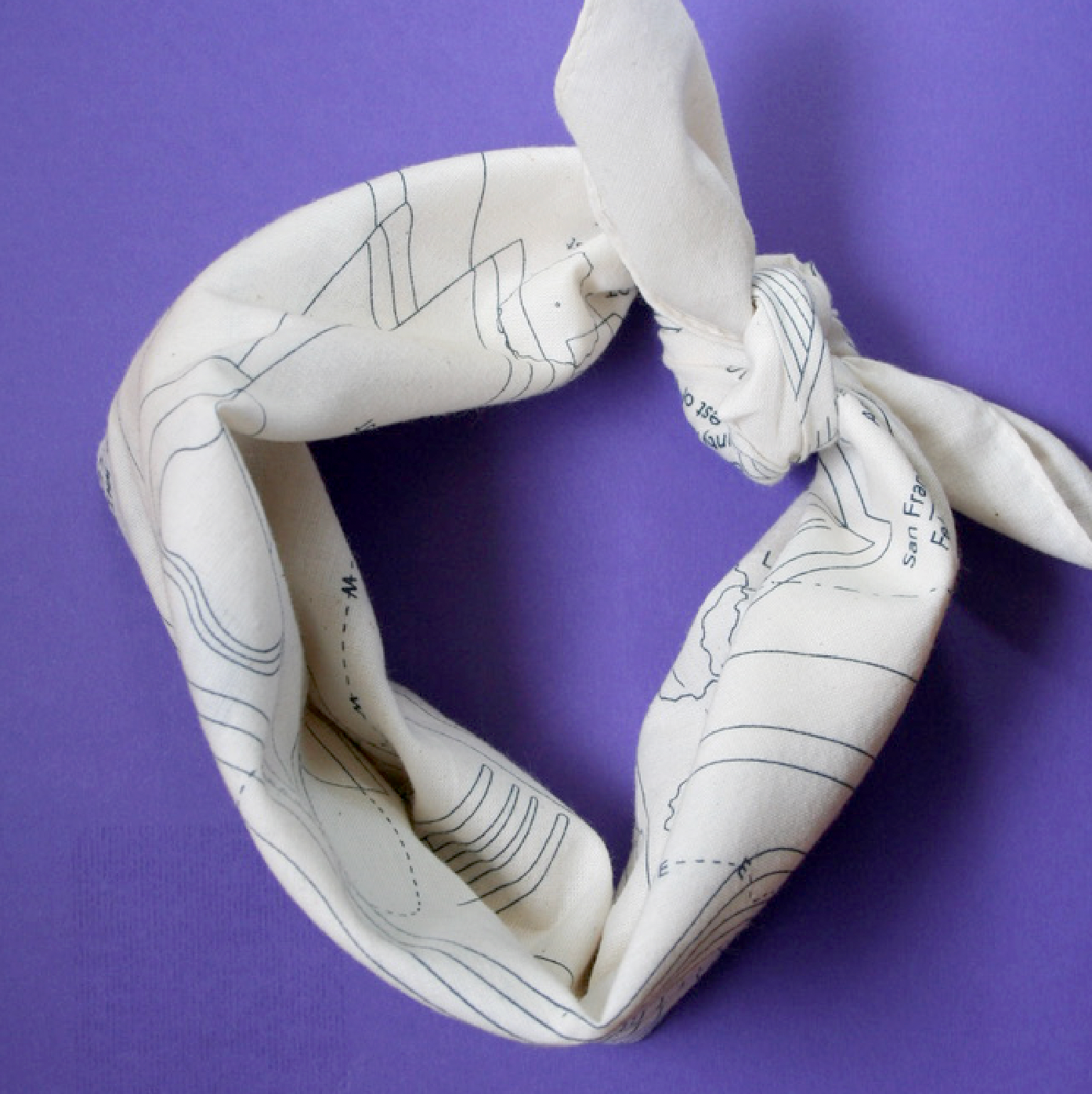 Egg Survey Bandana, Natural