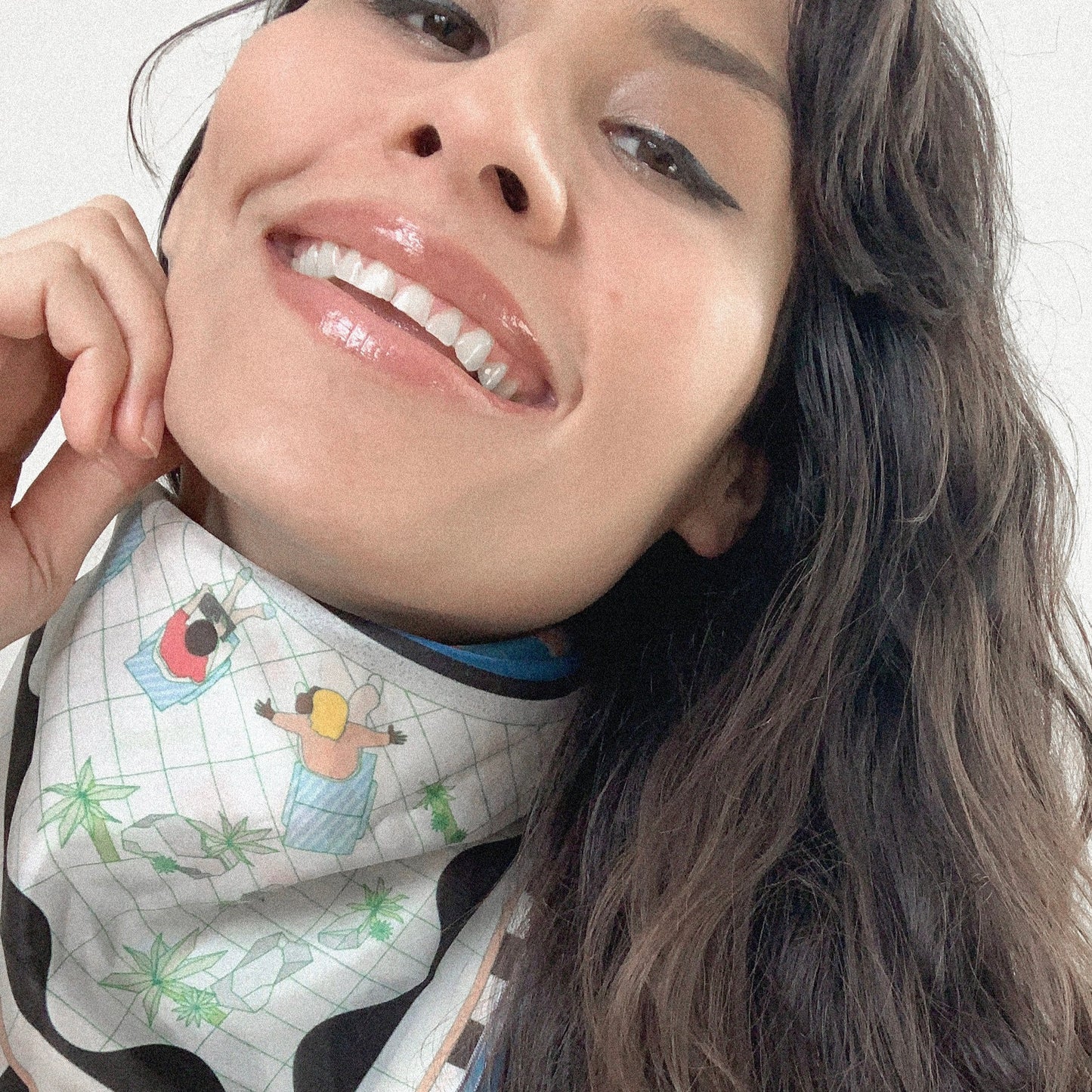 Kidney Bean Pool Scarf